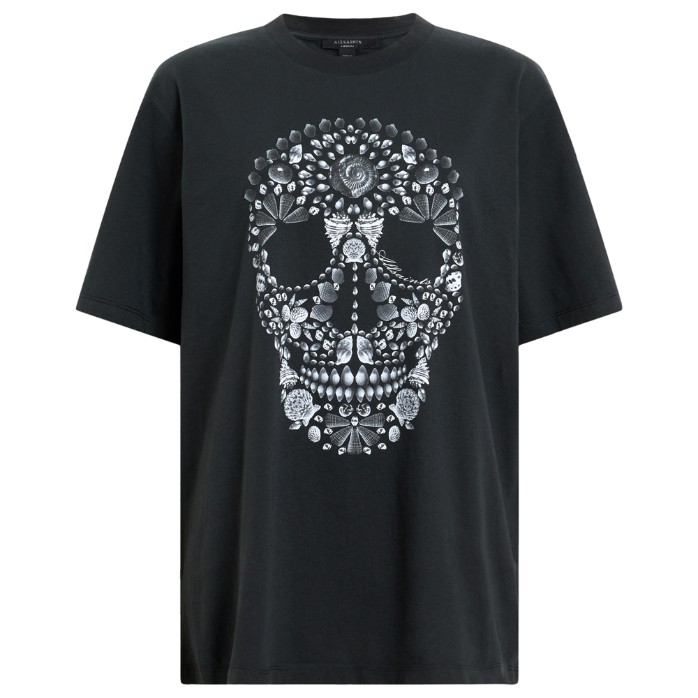 AllSaints Shkull Boyfriend Graphic Cotton T-Shirt